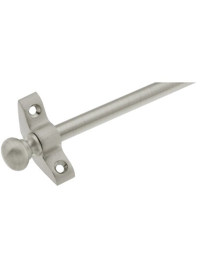 28.5 inch Inspiration Ball Tip Stair Rod - 3/8 inch Diameter Zinc Alloy With Standard Brackets in Satin Nickel